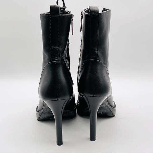 Michael Kors Kyle Lace Up Ankle Bootie Leather Black Size 6M Brand New - Picture 5 of 12